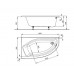 IDEAL Standard ACTIVE asymetrická rohová vaňa 160 x 90 cm ľavá K184701