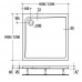 IDEAL Standard ULTRA Flat sprchová vanička akrylátová štvorcová 120 x 120 x 4 cm K517501