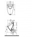 IDEAL Standard EUROVIT urinál prítok zhora GOLF K553901