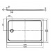 KALDEWEI CAYONOPLAN 2267-1, vanička 900x1400x25mm, Antislip, biela 362730000001