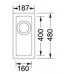 Franke Kubus KBG 110-16, 178x460 mm, granitový drez, sahara 125.0023.847