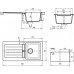 TEKA drez TEGRANIT Kea 45 B-TG antracit 00088787