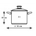 KELA Hrniec nerez so sklenenou pokrievkou 2 l CAILIN KL-10958