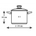 KELA Hrniec nerez so sklenenou pokrievkou 6 l CAILIN KL-10960