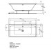 KERAMAG DESIGN myDay vaňa 180 x 80cm 650580000
