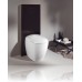 KERAMAG DESIGN Universal modul pre stojace WC, čierne sklo, rám hliník 515055000