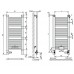 Kermi Credo kúpelňový radiátor BH 1892x35x771mm QN1240,biela