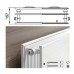 Kermi PHLK LINE K HYGIENE 30 505 x 1305 PLK300501301N1K