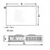 Kermi Therm X2 Plan-V deskový radiátor 12 600 / 1100 PTV120601101L1K