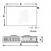 Kermi Therm X2 Plan-V deskový radiátor 12 300 / 1800 PTV120301801R1K