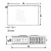 Kermi Therm X2 Plan-V deskový radiátor 22 600 / 600 PTV220600601L1K