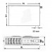 Kermi Therm X2 Plan-V deskový radiátor 22 400 / 2000 PTV220402001R1K
