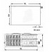 Kermi Therm X2 Plan-V deskový radiátor 33 400 / 1400 PTV330401401R1K