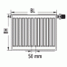 Kermi Therm X2 Profil-VM 22 600/1200 ,ventil vľavo 22 600/1200, FTM220601201L1K