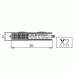 Kermi Therm X2 Profil-VM 22 600/1200, ventil vpravo, FTM220601201R1K