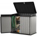 VÝPREDAJ KETER ELITE STORE Úložná skriňa, 141 x 82 x 123,5, sivá / čierna 17206448 POUŽITÝ