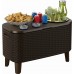 KETER BEVY BAR Multifunkčný stolík ratan, 83,5 x 40 x 50-74 cm, cappuccino 17209510