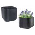 KETER CUBE PLANTER M Kvetináč, 30 x 30 x 30 cm, hnedá 17202066