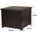 KETER CUBE WOOD 208L Záhradný úložný box/stôl 72,2 x 71 x 59 cm, hnedá 17199851
