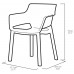 KETER ELISA Záhradná stolička, 57,7 x 62,5 x 79 cm, grafit 17209499