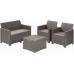 BAZÁR KETER EMMA 2 SEATER Set záhradný s úložným stolom, cappuccino/piesková 17209481