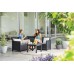KETER ELODIE CORNER 5 SEATER Set záhradný, grafit/sivá 17210755