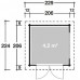 KETER FUSION 757 záhradný domček, 229 x 223,5 x 252 cm, antracit 17199845