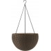 KETER HANGING SPHERE kvetináč závesný 35 x 35 cm, ratan, hnedá 17199246