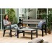 BAZÁR KETER MONTERO TRIPLE SEAT Lavica 150 x 62 x 89,5 cm, grafit/hnedosivá 17204596