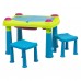 KETER CREATIVE PLAY TABLE stolček a dve stoličky, zelená/tyrkysová 17184184