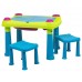 KETER CREATIVE PLAY TABLE stolček a dve stoličky, zelená/tyrkysová 17184184