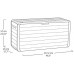 KETER ATLAS 270L Záhradný úložný box 117,2 x 45 x 57 cm, hnedý 17216706