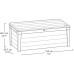 KETER BRIGHTWOOD 454L Záhradný úložný box 145 x 69,7 x 60,3 cm, béžová 17194454
