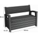 KETER OTTER BENCH 227L Úložná lavica 133 x 61 x 89 cm, grafit 17212485