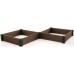 KETER VISTA MODULAR DUO Vyvýšený záhon, 121,5 x 121,5 x 27 cm (2x), hnedý 17210708