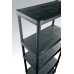 KIS PLUS 80/5 regál 187x80x40 cm, čierna 9504