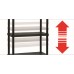 KIS PLUS 80/5 regál 187x80x40 cm, čierna 9504