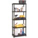 KIS PLUS 80/5 regál 187x80x40 cm, čierna 9504
