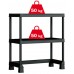 KIS OPEN BASE MINI regál 97x90x45 cm, čierna 97540
