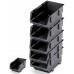 Kistenberg EXE PLUS Plastový úložný box zatvárateľné, 23,7x15,9x11,8cm, čierna KEX24F-S411