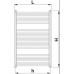 KORADO KORALUX LINEAR CLASSIC kúpeľňový rebríkový radiátor 0900/0500 white RAL 9016