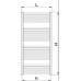 KORADO KORALUX LINEAR COMFORT kúpeľňový radiátor 1220/0500 white RAL 9016 KLT-122050-00-10