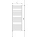 KORADO KORALUX LINEAR COMFORT - E kúpeľňový radiátor elektrický 1500/0500 white RAL 9016