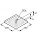 KLUDI A-Qa hlavová sprcha 200x200 mm, chróm 6654005-00