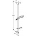 KLUDI Logo sprchový set 3S, 900 mm, chróm 6839005-00