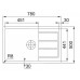 Franke SET T57 tectonitový drez SID 611-78 / 45 BB čierna + batérie FP 9900 čierna