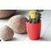 PROSPERPLAST COUBI Kvetináč vysoký 18,3 cm, krémová DUOW160