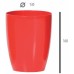PROSPERPLAST COUBI Kvetináč vysoký 18,3 cm, krémová DUOW160