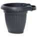 Prosperplast TERRA Kvetináč závesný na odkvapy, 28cm, 4l, antracit DTRY28