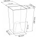 PROSPERPLAST COUBI Kvetináč na orchidey 12 cm, biela transparentná DUW120P